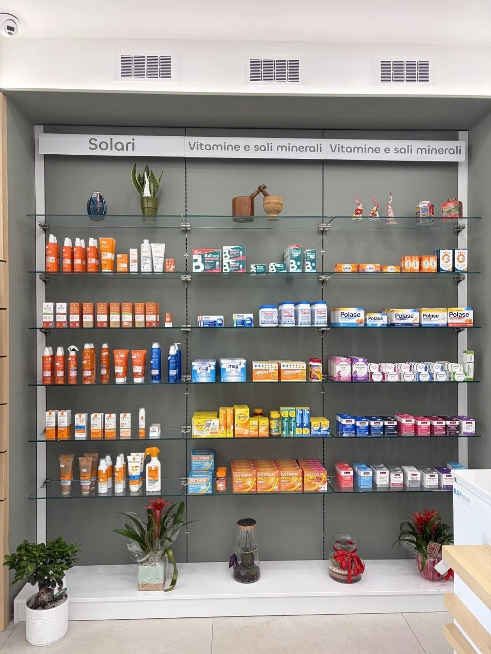 Reparto solari della Farmacia dei Tigli
